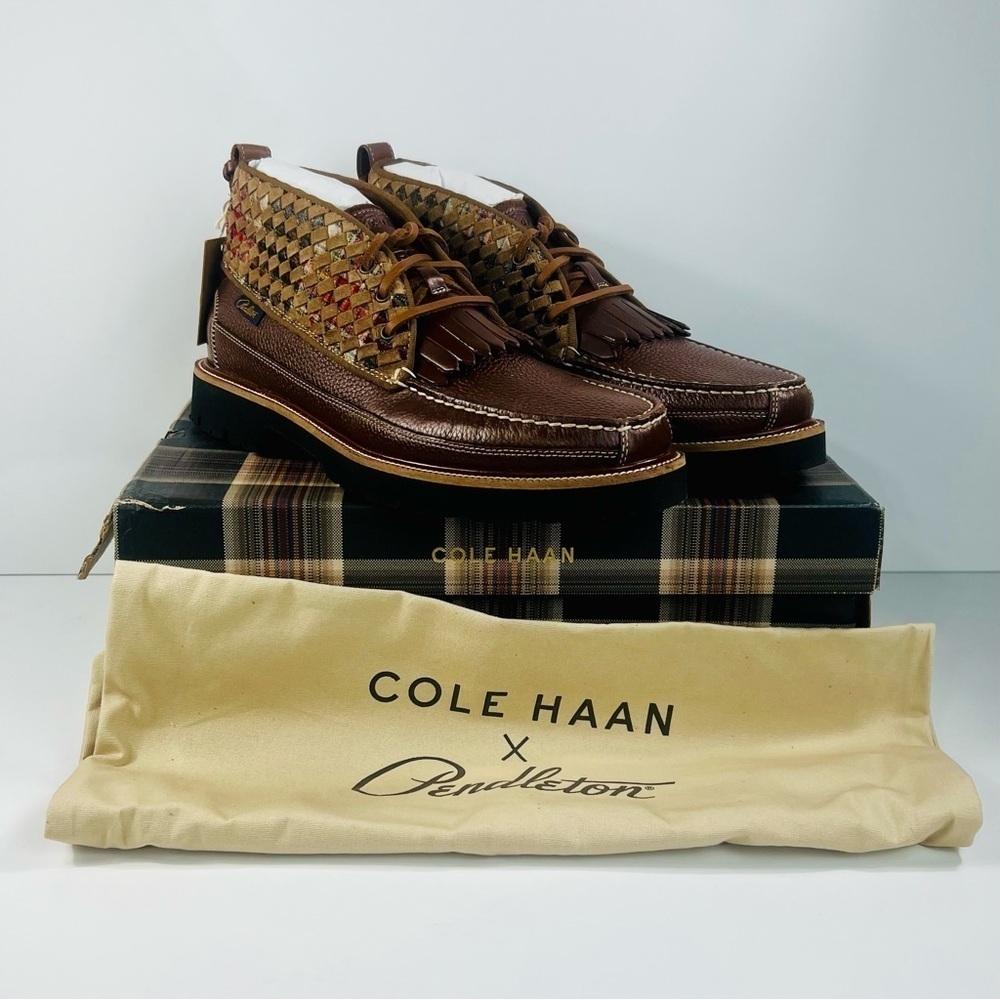 Cole Haan x Pendleton American Classics Leather Chukka Boots Men’s Size 9